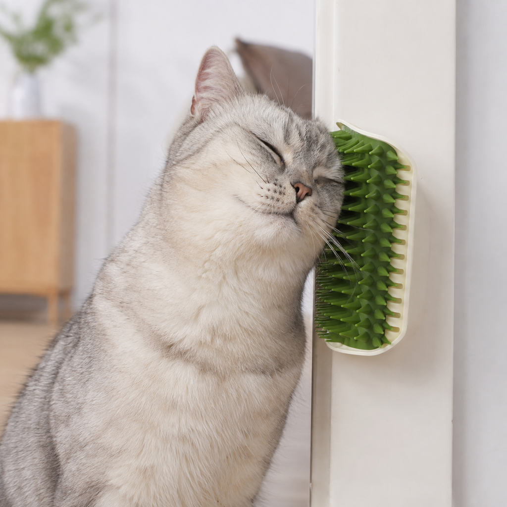 Masajeador autoadhesivo para gatos