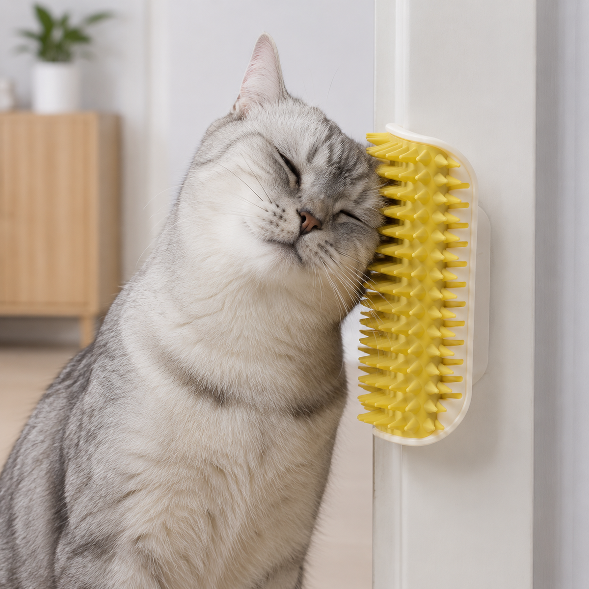 Masajeador autoadhesivo para gatos