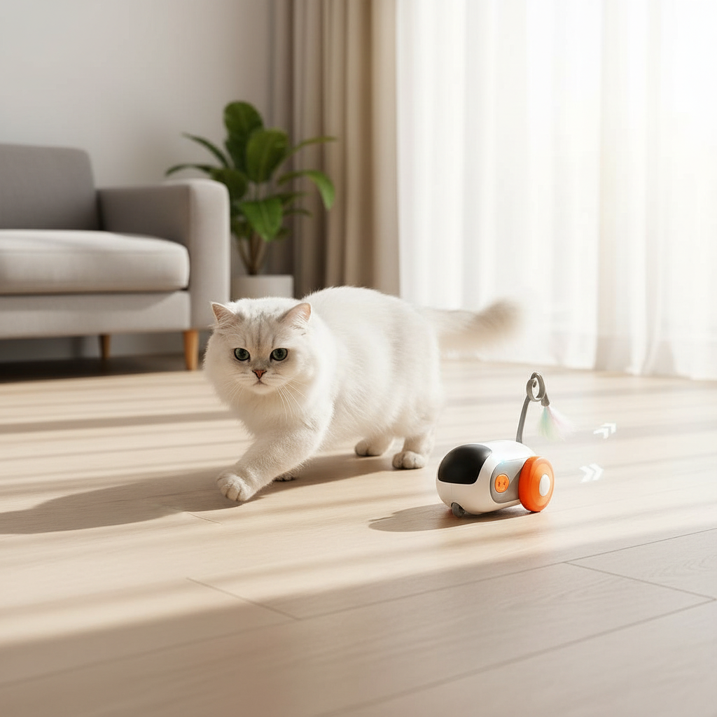 Coche teledirigido para gatos